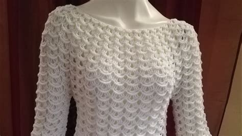 Uncinetto Maglia Top Down Crochet Punto Onde 3d YouTube