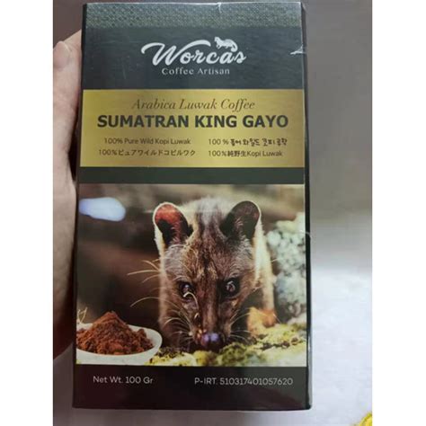 Jual Kopi Luwak Worcas Sumatran King Gayo Gram Jakarta Utara