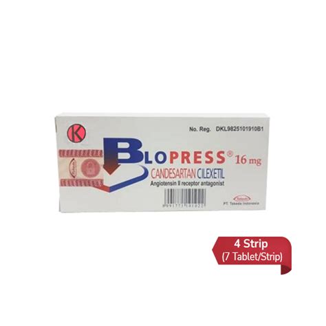 Blopress Mg Strip Tablet Strip Obat Rutin Kegunaan Efek