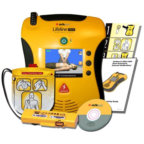 Defibrillator Lifeline View Aed Defibtech Electrogas Monitors