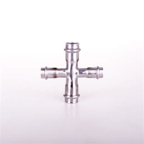 Stainless Steel Pipe Fitting Equal Cross Tee