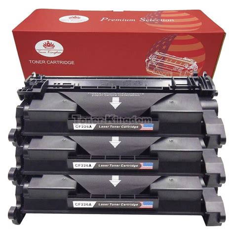 Toner Reino Unido 3pk Cf226a 26a Compatible Cartucho De Tóner Para Hp