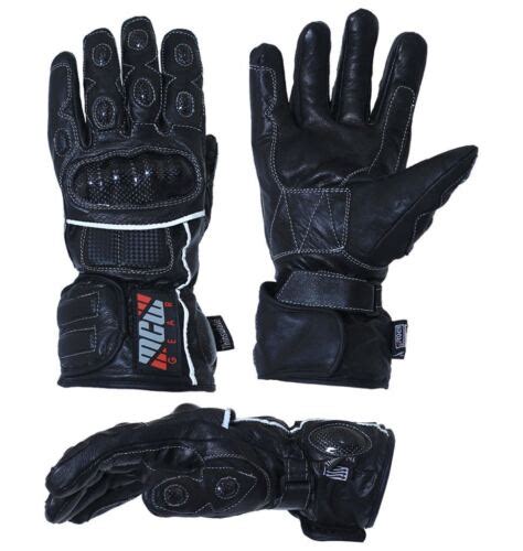 Leather Motorbike Motorcycle Thermal Waterproof Gloves Carbon Knuckle Protection Ebay