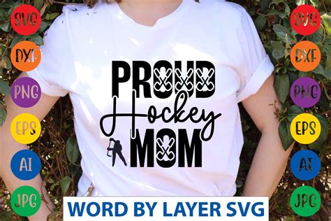 Proud Hockey Mom Svg Cut File Graphic By Svgdesigncreator · Creative