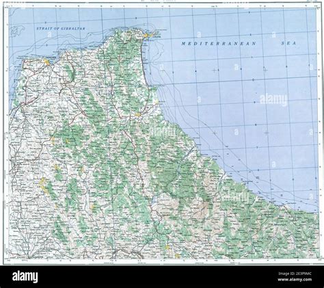 Map of Tangier Zone (Morocco Stock Photo - Alamy