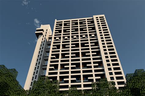 Trellick Tower, London Minecraft Map