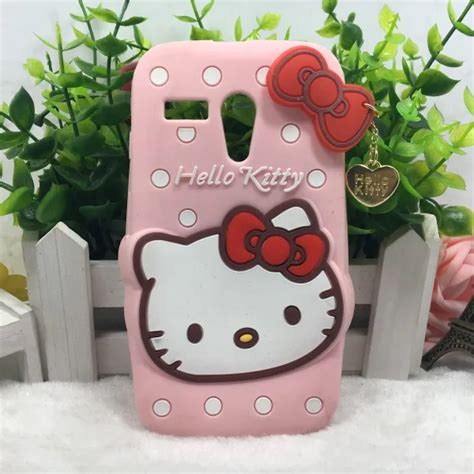 Fashion 3d Cartoon Pendant Hello Kitty Silicone Soft Cover Back Phone