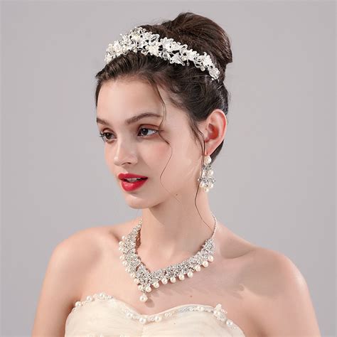 Itacazzo Conjunto De Diadema Nupcial Para Mujer Collar De Corona