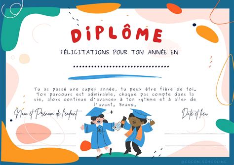 Diplome fin d’année – Cocon-Schooling