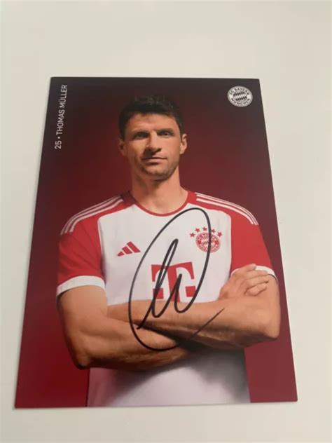 Autogrammkarte Von Thomas M Ller Fc Bayern M Nchen Eur