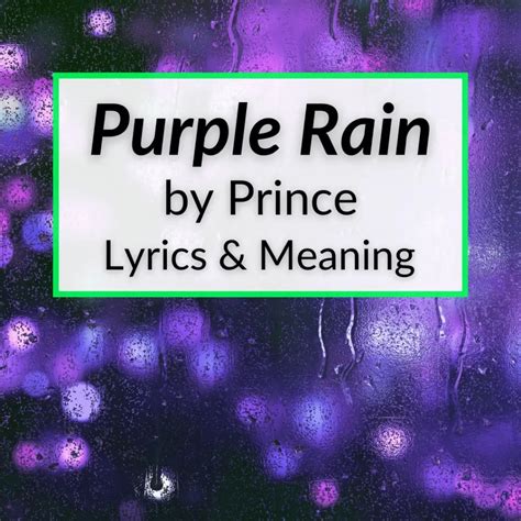 purple rain lyrics meaning prince   revolution