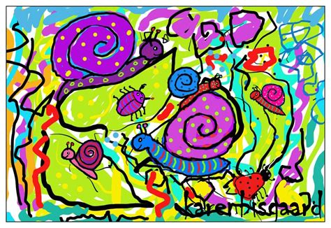 Karen`s Postcard Paintings Bug`s Life