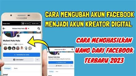 Cara Mengubah Akun Fb Menjadi Kreator Digital Cara Monetisasi Reels