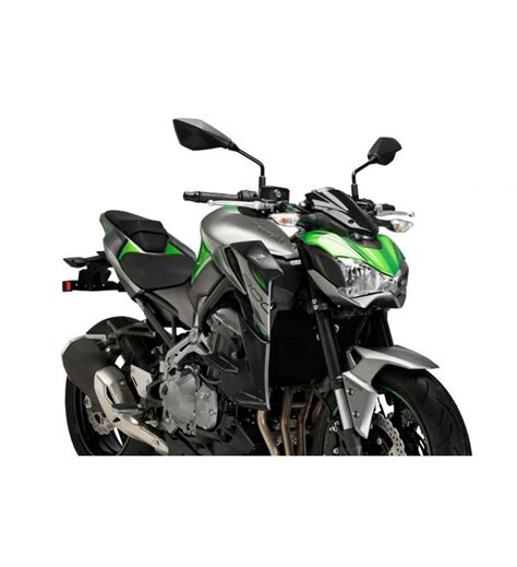 Downforce Naked Side Spoilers Green For Motorcycle Kawasaki Z