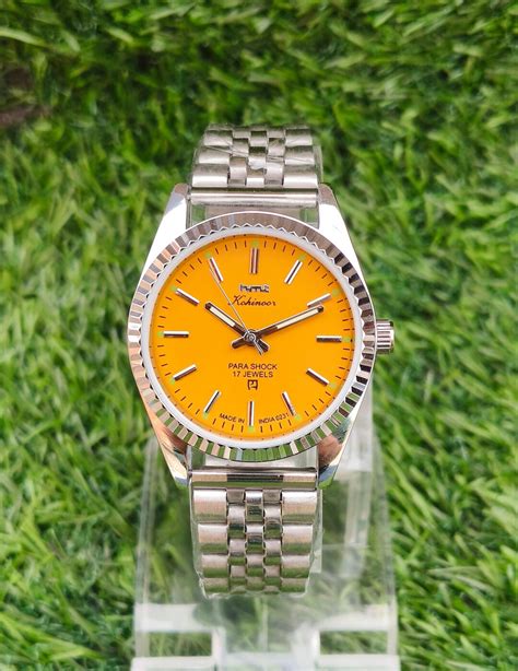 Buy Rare Vintage Hmt Kohinoor Yellow Mate Skeleton Back Jubilee Online