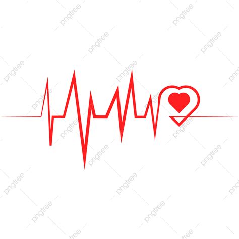 Heartbeat Pulse Vector Art Png Heartbeat Pulse Line Vector Love Health