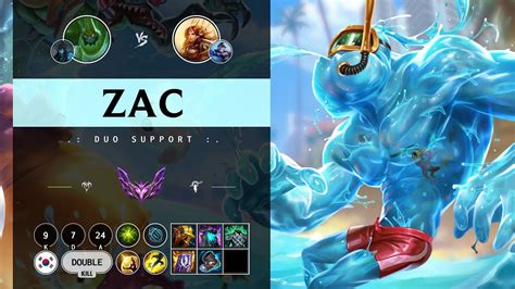 Zac Support Vs Leona Kr Master Patch Youtube