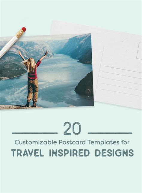 20 Customizable Postcard Templates for Travel-Inspired Designs ...