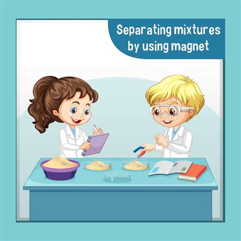 Separating Mixtures By Using Magnet Vector Art At Vecteezy