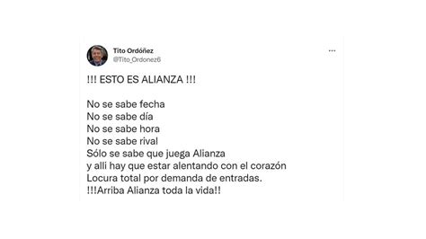 Delegado De Alianza Lima Valoró A La Hinchada Tras Agotar Entradas En