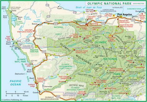 Olympic National Park Road Map Cherie Benedikta