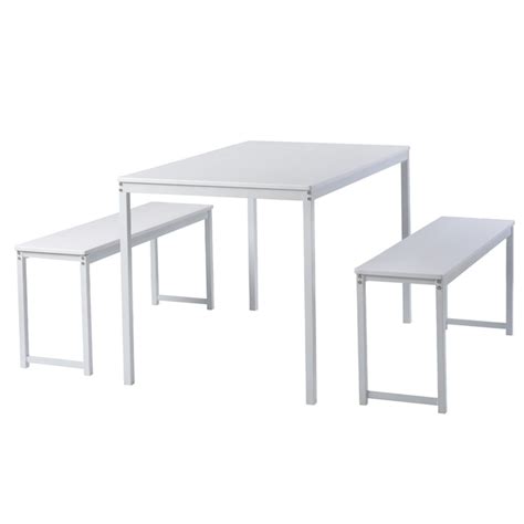 Casainc 3 Piece Dining Table Set White Contemporarymodern Dining Room