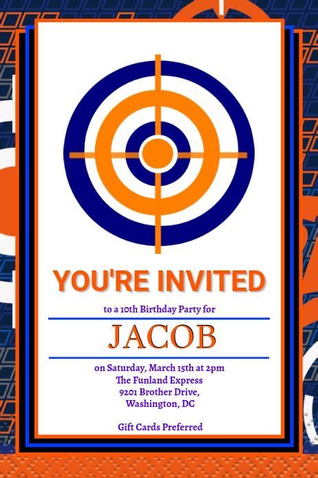 Free Printable Nerf Birthday Invitations Artofit