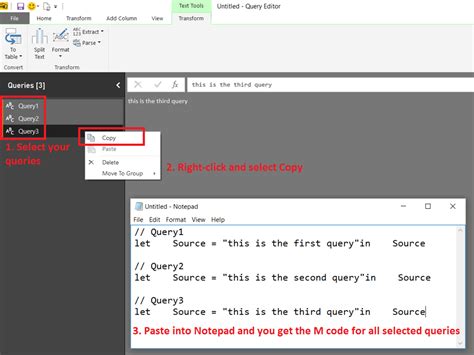 Chris Webbs Bi Blog Exporting Your Queries M Code From Power Query