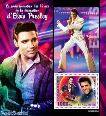 Stamp 2022 Djibouti 45th Memorial Anniversary Of Elvis Presley 2022