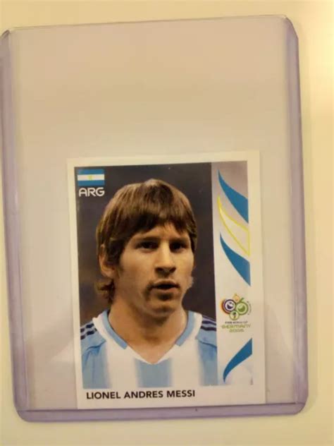 LIONEL MESSI STICKER 185 Panini World Cup Germany 2006 Rookie Argentina