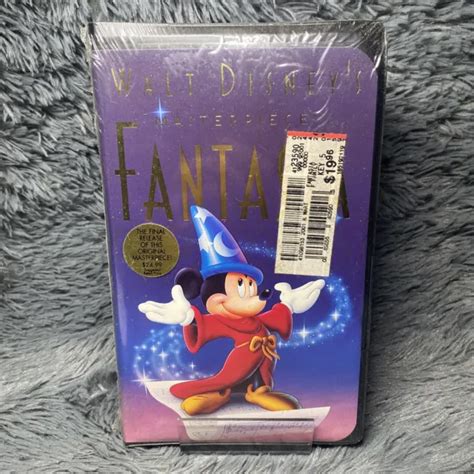 FANTASIA WALT DISNEY S Masterpiece VHS Clamshell 1991 New Factory