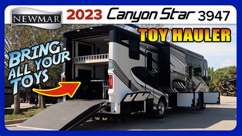 2023 Newmar Canyon Star 3947 Class A Toy Hauler YouTube