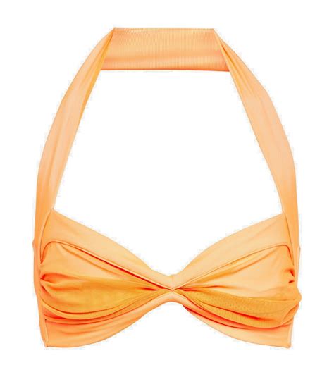 Norma Kamali Bill Bra Halterneck Bikini Top Norma Kamali