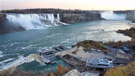 Niagara Falls Canada Clifton Hill And Falls Walk On November 6 2020 Youtube