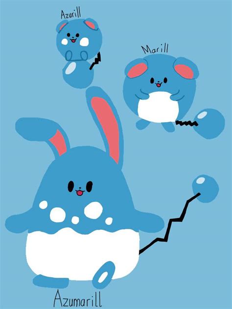 Azurill Evolution Line Fanart Pokémon Amino