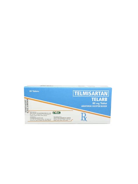 TELARB 80MG TAB 30S – RBCJ Pharmacy
