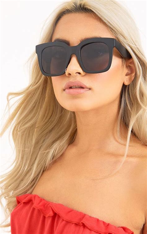 Matte Black Oversized Square Sunglasses Spring Fashion Trends Trendy Spring Fashion Fashion