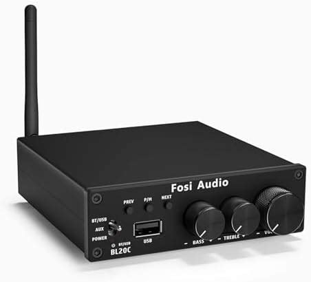 Fosi Audio Bl C Watts Bluetooth Power Amplifier Usb Flash