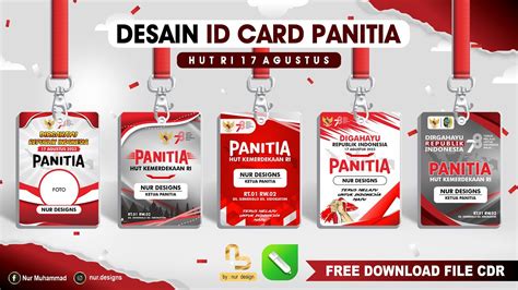 Contoh Desain Id Card Panitia 17 Agustus Keren Unik Dan 45 Off