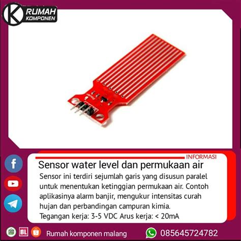 Jual Sensor Water Level Ketinggian Permukaan Air Curah Hujan Rain