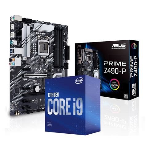 Bundle Deal: Intel Core i9 10900F + ASUS PRIME Z490-P ATX Motherboard ...