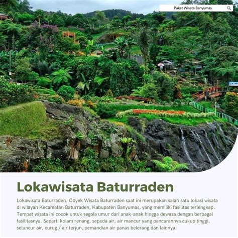 Wisata Air Banyumas Objek Wisata Air Terjun Banyumas