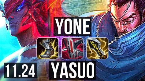 Yone Vs Yasuo Mid Defeat Solo Kills Games Br Master