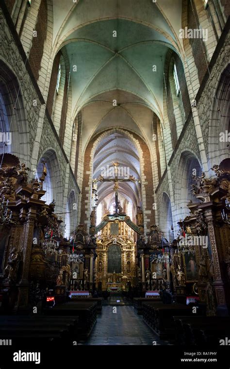 Corpus Christi Kirche Innenraum In Der Stadt Krakau Polen Barocke