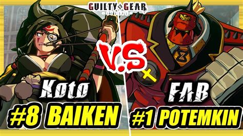 GGST Koto 8 Baiken Vs FAB 1 Potemkin Guilty Gear Strive PS5