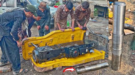 Incredible Repairing Of Rusty Shafts Of Heavy Stone Crusher JSC 2 Ton