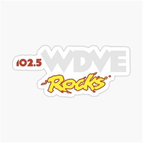 Wdve 1025 Fm Sticker For Sale By Beverlybattens Redbubble