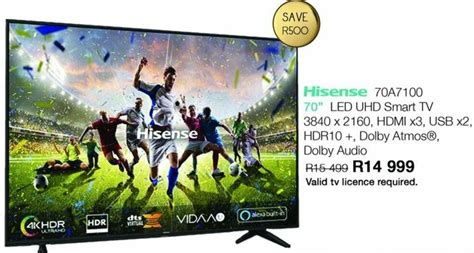 Hisense A Led Uhd Smart Tv Offer At Kloppers