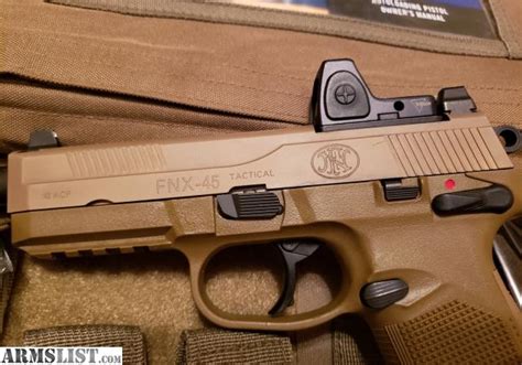 ARMSLIST For Sale Trade FNX 45 Tactical FDE RMR