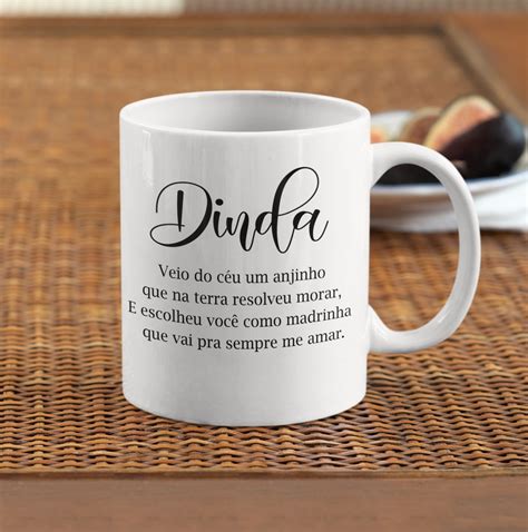 Caneca Dinda Descrição Elo7 Produtos Especiais